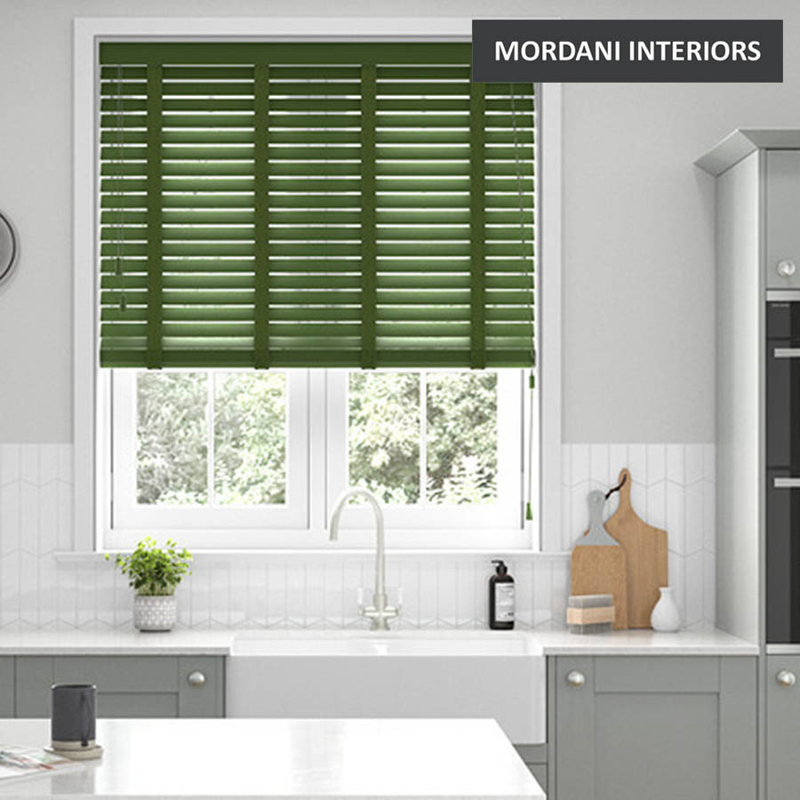 Green Apple  Wooden Venetian Blind